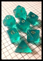 Dice : Dice - Dice Sets - Crrystal Caste Fire Opal Aqua 06522 - Gen Con Aug 2010